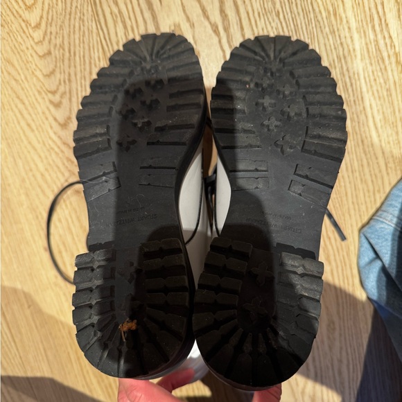 Stuart Weitzman white combat boot size 7,5 - Picture 4 of 4